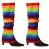 Chaussettes pour femmes, 1 paire, chauffe-jambes, fournitures d'hiver, bas de danse, chaussettes tricotées, Costume de fête
