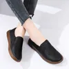 Casual Shoes Spring Autumn Ladies Flat Slip On Women's Loafers Luxury Moccasins Designer Leather Plus Size 35-42