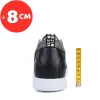 Boots Casual Elevator Shoes Men Height Increase Shoes Man Leather Sneakers Heightening Sports Fashion Insole 8cm Taller Shoes