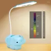 Masa lambaları Dokunmatik Masa Lambası Çok Fonksiyonlu Hayvan LED ayarlanabilir Göz Koruması USB Şarj Aydınlatma Cep Telefonu Tutucu Gece Işığı