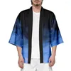 Vêtements de nuit pour hommes Peignoir japonais Kimono Taoist Hommes Casual Cardigan Chemises Rayon Robe d'été Accueil Manteau Vintage Style Yukata Vêtements
