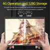 Tablet PC Android 12 da 10,1 pollici Computer 6 GB RAM + 128 GB ROM 8000 mAh Doppia fotocamera WIFI Bluetooth