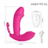 3 In 1 Zuigen Dildo Wearable Vibrator Vrouwelijke Sex Machine G Spot Anale Vagina Clitoris Stimulator Volwassen Speelgoed voor Vrouwen 240320