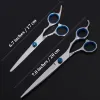 Scissors KOMMILIEF 7Inch Pet Dog Grooming Scissors Kit Stainless Steel Hairdressing Scissors Pet Cats Barber Set Cutting Scissor For Dogs