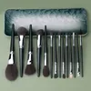 klina 14PCS Geitenhaar Make-Up Kwasten Set Kit Voor Vrouwen Profial Borstel Make Up Cosmetische Poeder Ccealer Oogschaduw Lip gereedschap z772 #