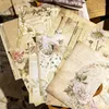 Cadeauverpakking 30 vellen per verpakking Memoblok Vintage handboek Decoratie Notitie Bericht Creatief materiaal Papier 5 soorten
