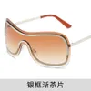 2 шт. Модные роскошные дизайнерские солнцезащитные очки 2023. Женские комбинезоны безрамные модные стильные солнцезащитные очки мужские модные в большой оправе в стиле Y2K.