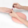 Reposabrazos de piel sintética para uñas, reposabrazos para codo, soporte para manicura profesional, soporte para codo para mesa de salón de manicura, almohadilla para reposamanos para uñas