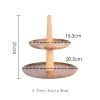 Other Bakeware Tools Wood Cake Stand Holder Serving Tray Plant Dessert Cupcake Fruit Tiered Platter Decoration For Home Party Kitchen Ot35A