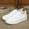 Casual Shoes Spring Mens Thick Platform Running äkta läder utomhus sport skateboard manlig träning fitness sneakers färger