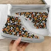 Casual Schuhe INSTANTARTS Trendy 2024 High Top Leinwand Sonnenblume Spinne Web Schädel Gedruckt Rutschfeste Männliche Skateboard Turnschuhe Geschenke