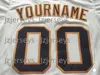 Personalizado bordado riscas autênticas camisa de beisebol das mulheres dos homens crianças camisas de beisebol uniformes branco creme roxo laranja preto