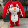 Mascot Costumes 2.6m Easter Rabbit Funny Role Play Full Body Iatable Costume Mascot Set Use Party Anniversary Wedding