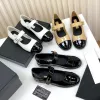 Luxury Slingbacks Sandals Flat Heels Leather Pumps Dress Shoes Loafers Woman Ankle Strap Party Dress Shoes Chunky High Heels Bow Tweed Designer Shoes