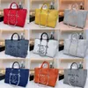 Luksusowe torby List CC Tortbag Fashion Canvas Bag Women Ladies Brand Ch Hafted Tote Designer torebki Kobiece Zakupy Body Body Plecak V335