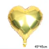 Decoração de festa 10 pcs 18 polegadas multi rosa ouro coração folha balões metal hélio globos decorações de casamento menina brinquedos de aniversário balão