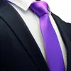 Cravates d'arc Gusleson Qualité Jacquard Tissé Soie Solide Cravate Pour Hommes 8cm Classique Cravate Cravate Rouge Marine Or Jaune Mariage Affaires