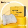 Oreillers de massage pour le cou Oreiller de massage électrique portable pour la taille lombaire et les voyages en voiture et au bureau Masajeador dor no pescoo Wedge Pillow 240323