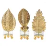 Candle Holders Tree Leaf Iron Holder Creative Golden Stand Crafts Decor for Home Dining Table Bar Decoration Supplies