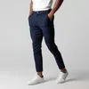 Pantalon décontracté quatre saisons pour hommes, respirant, en coton polyvalent pour jeunes entreprises, 240321