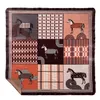 Cobertores de veludo estilo europeu de cavalo leve de camada dupla composto de brocado raposa cobertores de veludo para cochilo de escritório modelo de sofá de quarto decoração
