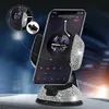 Cell Phone Mounts Holders 2022 Diamond Cell Phone Holder for Car Phone Mount Pink Flexible Table Stand Mount Bling Car Accessories Interior Woman 240322