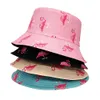 Panama Bucket Hat Men Women Summer Cap Flamingo Bob Hip Hop Gorros Fishing Fisherman 240311