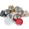 Opslagflessen 24-pack lege kaarspotten Gouden ronde metalen blikken met deksels voor het maken van kunsthandwerkcontainers DIY-containers