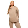 Gros coton dames blanc gymnase à manches longues survêtement hauts femmes sweat conception personnalisée à capuche pour