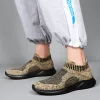 Schoenen lichtgewicht comfortabele casual schoenen voor mannen ademende sneakers zachte solide reisschoenen mannelijke loafers dropshipping