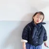 Down Coat Children Floral Cotton Girl Parkas Baby Jackets Koreaans gewatteerde jas voor kinderen Out meter 2024 Winter Warm Bow Dikke #5788