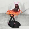 Zabawa dekompresyjna 25 cm Demon Slayer Kamado Nezuko Bunny Girl Y Figure Kimetsu No Yaiba Action Japanse ADT Model Drop dostarczenie zabawek gi dhqdg