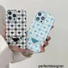 Diseñador Cajestres de teléfonos de diseño Cajones ajustados resistentes al agua para iPhone 15Pro 15Prox 15 14 Pro Max 13Promax 13 12 12PRO 11 Love Heart Pattern Geometría de lujo iPhone CA