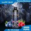 Oryginalny hapd bar dobry smak elektroniczny papieros HS12000 Dostępowy Vape duża pojemność 20 ml 2% 5% NIC Ecig Bateria Niemiec Niemiec