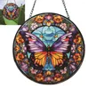 Decorative Flowers Ful Circular Butterfly Pendant Beautiful Design Decoration Easy Installation Stunning Flower Wreath