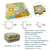 Tapis Tapis de jeu en mousse EVA avec clôture Puzzle pour bébé Tapis de sol épais pour enfants Jouets éducatifs Activité Couleur aléatoire