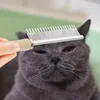 Hundkläder och katt grooming comb päls kompakt multifunktion daglig användning kammar för slitbeständiga håravmattande hundar metall