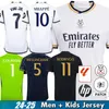 24/25 Bellingham Vini Jr Futbol Formaları Mbappe Tchouameni 2024 2025 Futbol Gömlek Real Madrids Camavinga Rodrygo Modric Camisetas Erkek Çocuk Kit Üniformaları Hayranlar Oyuncular Oyuncu