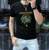 Luxuoso Camisetas Designer Polos Camisas Clássicas Homens Luxo Camisa Casual Snake Bee Carta Imprimir Bordado Moda High Street Man Tee Polo Shss