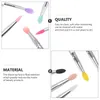 10 Pcs Eye Shadow Brush Makeup Tool Eyes Plastic Handle Accory Eyeshadow Applicator Miss Women G9DJ#