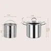 Pans Deep Frying Pot With Strainer Basket Gadget French Fries Pan Cooker Cooking For Party Dining Room Camping Restaurant Picnic