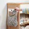 Storage Bags Mesh Garbage Bag Net Organizer Cartoon Wall Mounted For Toy Clothes