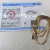 3 мм индивидуальные 10K Real Gold VVS Laissanite Lab Diamond Iced Out Ювелирные изделия Moissanite Lab Diamond Tennis Chain