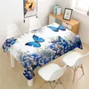 Table Cloth Fashion Butterfly Home Dining Cover Coffee Decor Picnic Rectangular Waterproof And Oil-proof Tablecloth