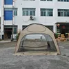 テントとシェルター高質問6人透明なテント6パーソンPVCテントのためのTENT6人のグランピングテントビッグドームテム4ドア240322