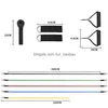 번지 저항 밴드 세트 보디 빌딩 홈 체육관 장비 전문 웨이트 트레이닝 피트니스 탄성 고무 운동 팽창 240 dhwuh