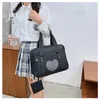 Sacs de soirée Sacs à bagages occasionnels et sacs à main Style Preppy japonais Épaule uniforme pour femmes filles toile grande capacité fourre-tout sac