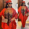 女性のためのアバヤドバイアフリカンイスラム教徒のファッションドレスCaftan MarocainイブニングパーティードレスサテンBoubou Robe Djellaba Femme 240321