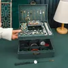 Boîtes à bijoux rétro en velours de haute qualité, nouvelle boîte à bijoux porte-anneau, organisateur de collier, affichage L240323, 2022