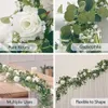 PARTY JOY Kunstbloemen Zijde Roos Gypsophila Slinger Nep Eucalyptus Wijnstok Hangende Planten voor Bruiloft Thuis Party Craft Decor 240309